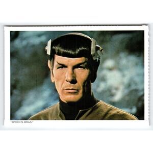 1977 Star Trek Spock's Brain Chrome Postcard Paramount Pictures
